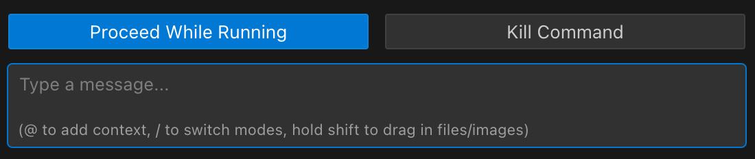 Stop Command Button in Chat UI